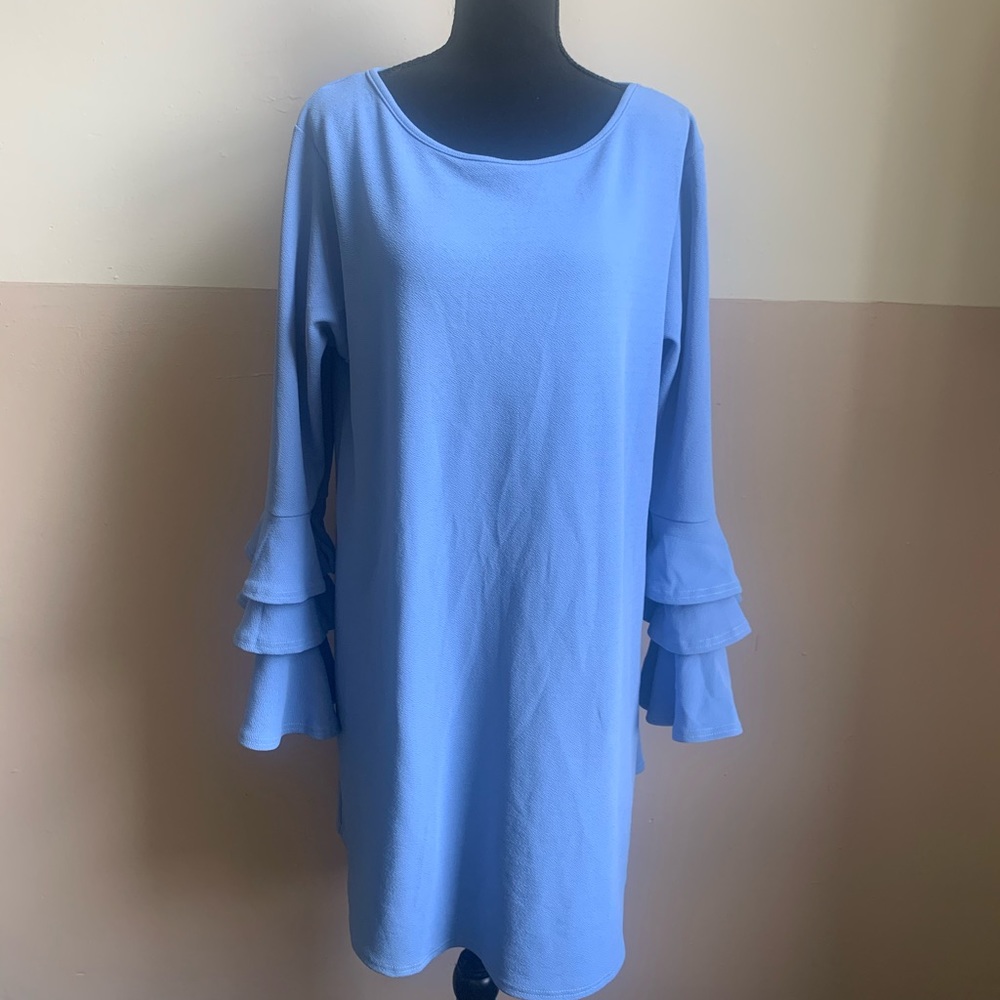 Boohoo ruffle sleeve dress Sz 16